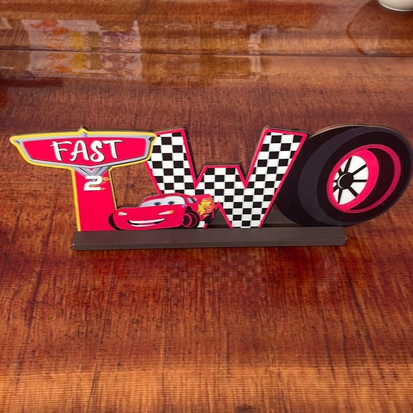 Pixar | Party Supplies | Lightning Mcqueen Two Birthday Sign | Poshmark